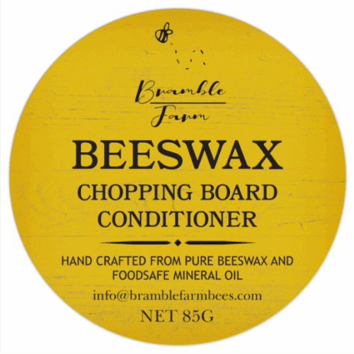 Food safe beeswax conditioner for wooden chopping boards