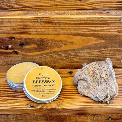 Natural beeswax furniture polish for wood care